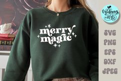 Merry magic svg, christmas png, christmas sublimation Product Image 2