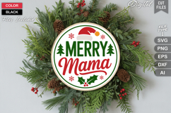 Rustic Christmas Round Sign SVG Bundle | Holiday Decor SVG Product Image 10