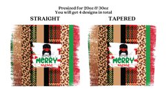 merry mama skinny tumbler sublimation wrap with high resolution and transparant background are for 20oz and 30oz skinny tumbler