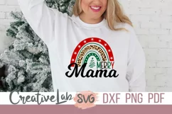 Merry Mama, Merry Mini, Family Christmas SVG PNG files Product Image 2