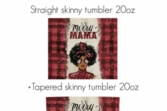Merry Mama Sublimation Design 20oz Tumbler Wrap Png Product Image 5