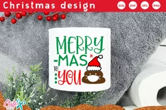 Merry mas to you SVG |Christmas toilet paper Product Image 2