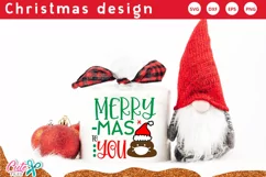 Merry mas to you SVG |Christmas toilet paper Product Image 1