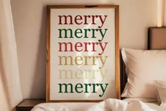 Meery Christmas Art - Merry Christmas Print Product Image 1