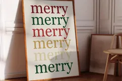 Meery Christmas Art - Merry Christmas Print Product Image 2