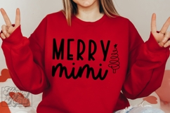 Merry Mimi SVG - Holiday Christmas Sweater Mimi Claus PNG Product Image 5