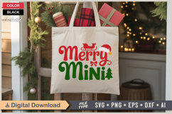 Merry Mini SVG | Christmas SVG | Holiday SVG | Xmas SVG Product Image 5