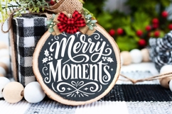 Merry Moments Christmas Door Hanger Svg Product Image 2