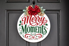 Merry Moments Christmas Door Hanger Svg Product Image 3