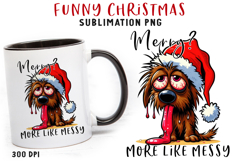 Funny Christmas Quote Clipart Sublimation PNG Product Image 1