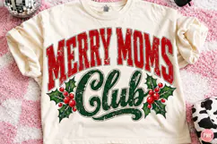 Merry Mums Club Christmas PNG Product Image 1