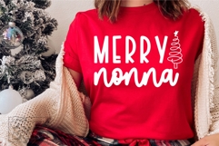 Merry Nonna SVG - Holiday Christmas Sweater Nonna Claus Product Image 3