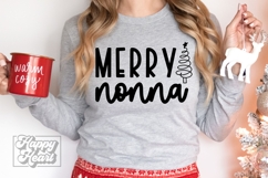 Merry Nonna SVG - Holiday Christmas Sweater Nonna Claus Product Image 2