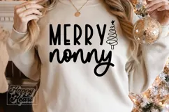 Merry Nonny SVG - Holiday Christmas Sweater Nonny Claus Product Image 3