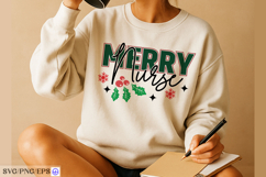 Merry Nurse Christmas SVG | Holiday Nurse Shirt Design Product Image 4