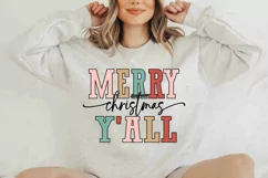 Merry Christmas SVG, REtro Christmas PNG, Cut File Product Image 4