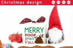 Merry poop mas yall SVG |Christmas toilet paper Product Image 1