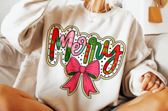 Merry Christmas PNG, Holiday PNG, Preppy PNG, Santa PNG Product Image 3