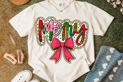 Merry Christmas PNG, Holiday PNG, Preppy PNG, Santa PNG Product Image 6