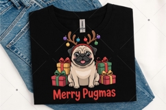 Merry Pugmas PNG, Funny Christmas PNG, Christmas Dog Product Image 4