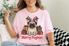 Merry Pugmas PNG, Funny Christmas PNG, Christmas Dog Product Image 6