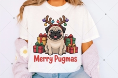 Merry Pugmas PNG, Funny Christmas PNG, Christmas Dog Product Image 3