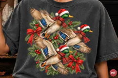 Merry Christmas PNG, Christmas Duck Coquette Design Product Image 1
