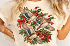 Merry Christmas PNG, Christmas Duck Coquette Design Product Image 2
