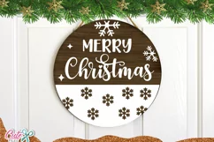 Merry Christmas SVG cut file | Christmas door sign Product Image 2