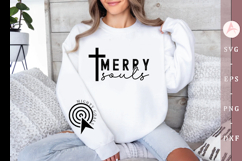 Merry souls Sleeve SVG Design Product Image 1
