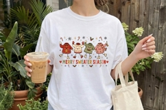 Merry Sweater Season Christmas Clipart PNG Product Image 2