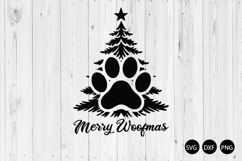 Merry Woofmas SVG, Christmas Dog Mom SVG Product Image 1