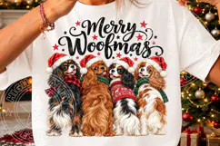 Merry Woofmas Christmas Cavalier King Charles Spaniel Dogs P Product Image 3