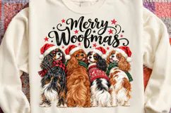 Merry Woofmas Christmas Cavalier King Charles Spaniel Dogs P Product Image 4