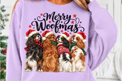 Merry Woofmas Christmas Cavalier King Charles Spaniel Dogs P Product Image 5