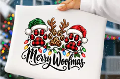 Merry Woofmas Christmas Cats PNG | Leopard & Buffalo Plaid Product Image 3