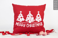 Merry Christmas Sign - Christmas Trees SVG - Christmas SVG Product Image 1