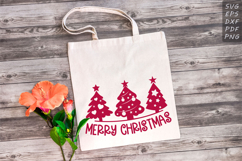 Merry Christmas Sign - Christmas Trees SVG - Christmas SVG Product Image 2