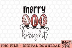 Merry And Bright PNG Design, Christmas PNG Design Product Image 2
