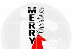 Gnome Christmas Welcome sign SVG | Merry Christmas Sign Product Image 2