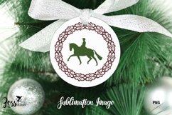 Christmas sublimation Dressage Horse Set of 4 Product Image 2