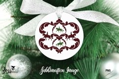 Christmas sublimation Dressage Horse Set of 4 Product Image 3