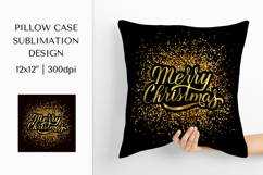 Christmas Pillow Case Sublimation Design. Winter Pillow 02 Product Image 1