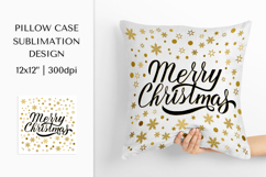 Christmas Pillow Case Sublimation Design. Winter Pillow 03 Product Image 1