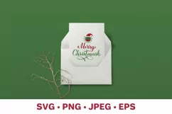Merry Christmask. Covid Pandemic Christmas SVG. Cute virus Product Image 2