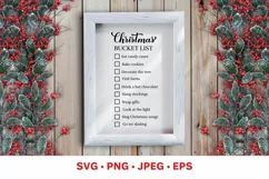 Christmas bucket list SVG. Christmas sign. Holidays planner Product Image 1