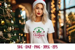Have a Holly Jolly Christmas SVG. Round door sign Product Image 2