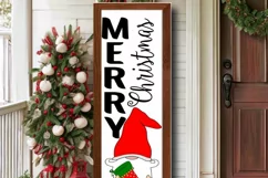 Gnome Christmas Welcome sign SVG | Merry Christmas Sign Product Image 3