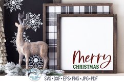 Merry Christmas SVG | Minimal Farmhouse Christmas SVG Product Image 1
