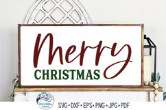 Merry Christmas SVG | Minimal Farmhouse Christmas SVG Product Image 2